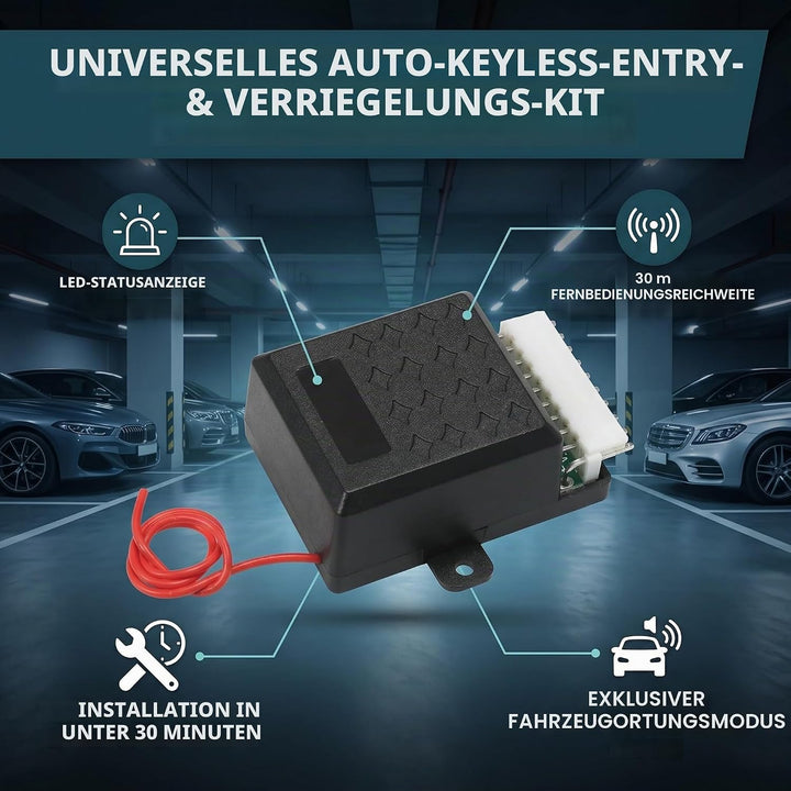 Shkalacar 12V Universal Auto Zentralverriegelung,Zentralverriegelung Türschloss Fahrzeug Schlüssello