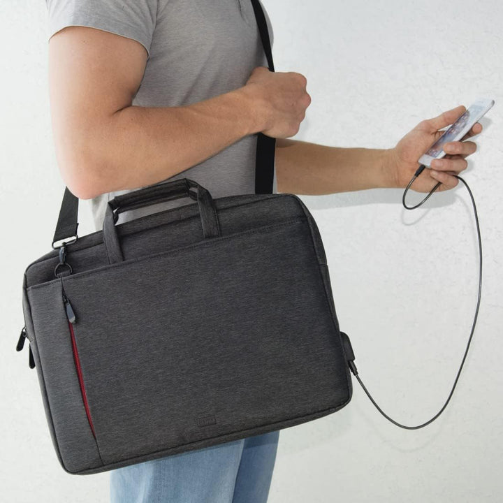 Hama Unisex Manchester Notebook Tasche (1er Pack) 15,6'' / 40 cm Schwarz, 15,6'' / 40 cm Schwarz