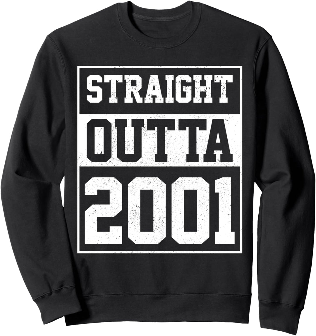 20. Geburtstag Geschenk Lustig Vintage Straight Outta 2001 Sweatshirt