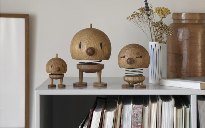 Hoptimist - Skandinavisches Design - Small Bumble aus Holz - Höhe 7,9 cm, Durchm. 5 cm - Oak S Oak,