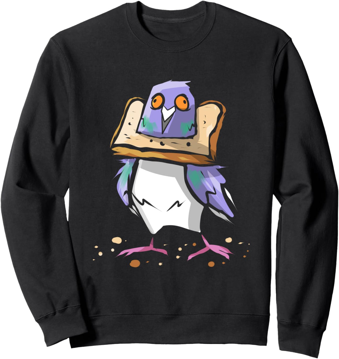 Lustige Taube mit Brot - Tauben Flüsterer Brieftaube Vogel Sweatshirt