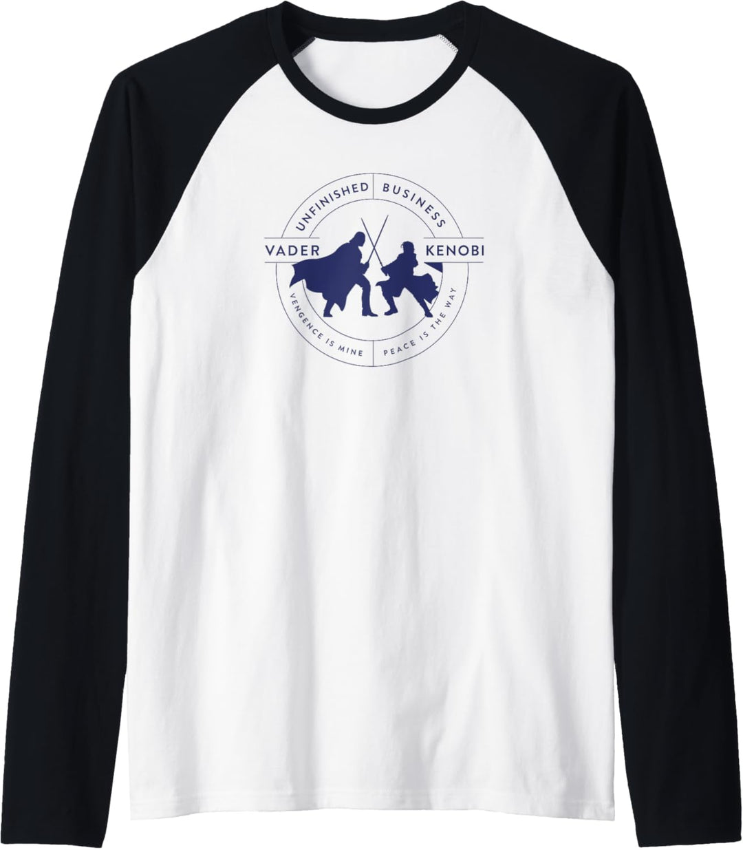 Star Wars: Obi-Wan Kenobi Vader VS Kenobi Silhouette Battle Raglan