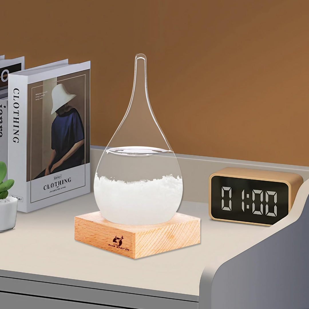 Sturmglas Mode Kreative Wassertropfen Glas Barometer Sturmglas zur Wettervorhersage Coole Ausgefalle