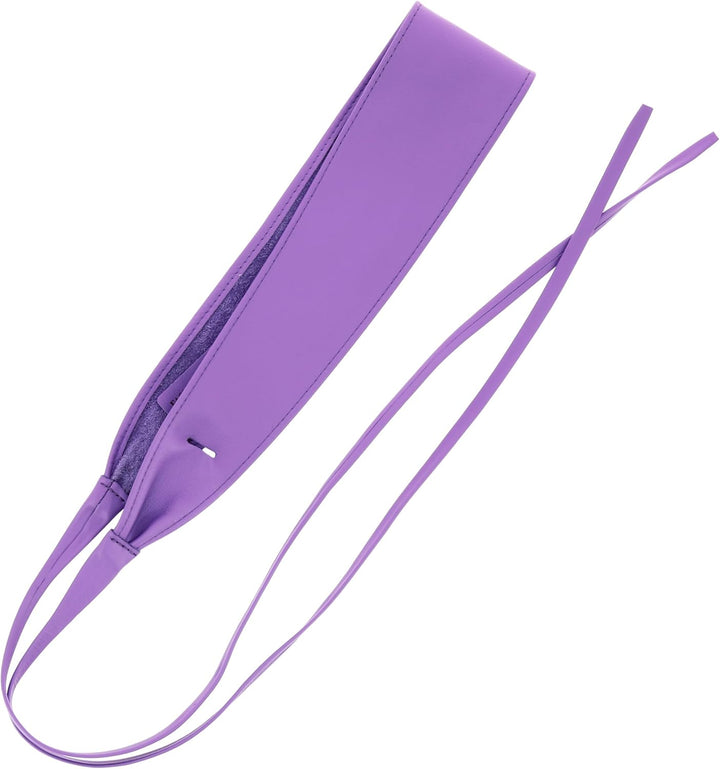 FASHIONGEN - Echtem Rindsleder Vollnarbenleder Obi Gürtel für Damen, Bindgürtel, CASSIANE Lila L-XL,