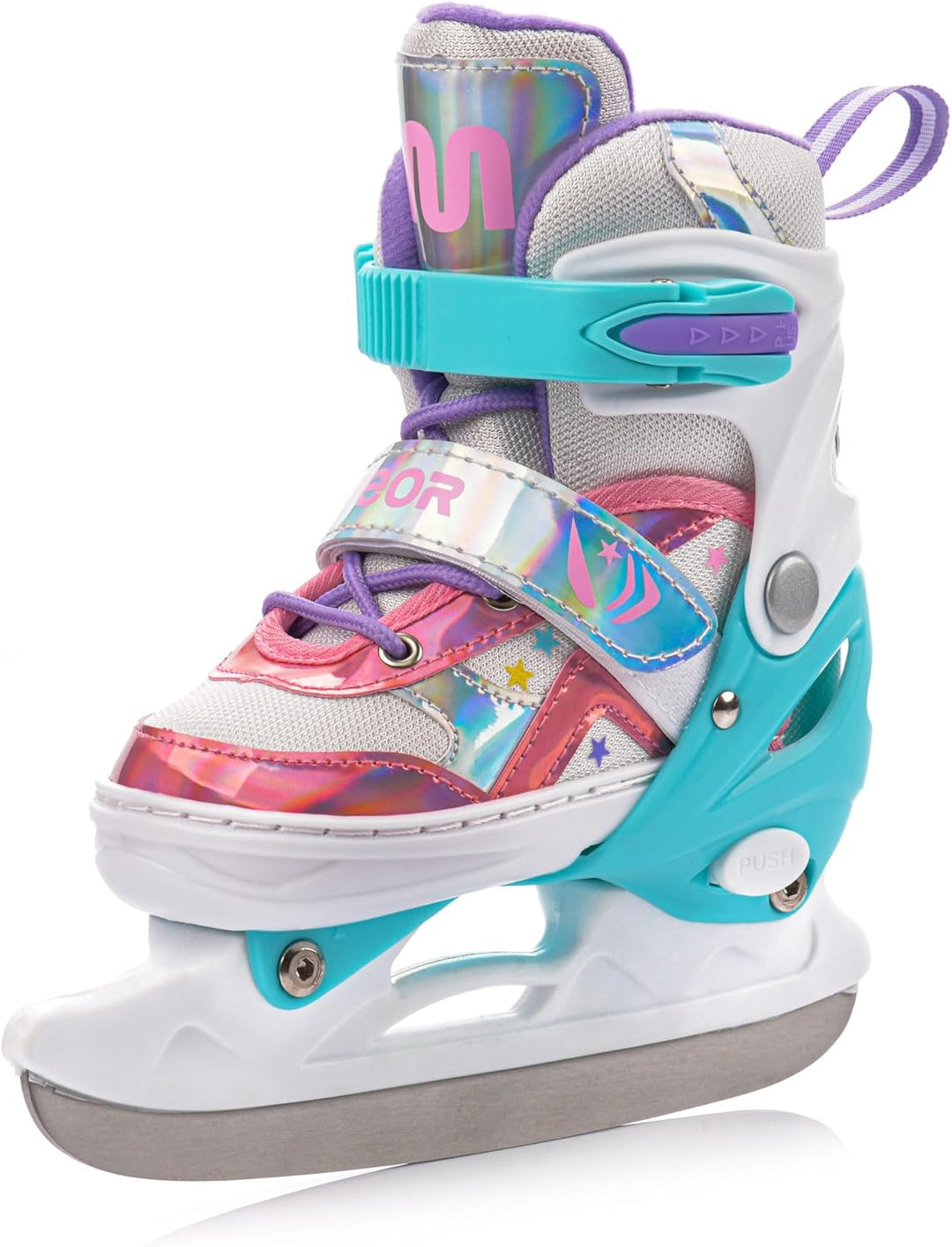 meteor verstellbare 4‑in‑1 Kinder Inline-Skates – Rollschuhe Inliner Schlittschuhe – ABEC‑7 PU‑Räder