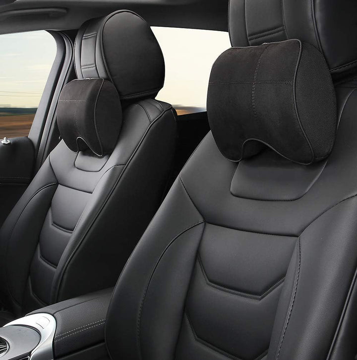 EASY EAGLE Auto Nackenkissen aus Wildleder und Memory-Schaum, Nackenkissen mit Abnehmbarem Befestigu