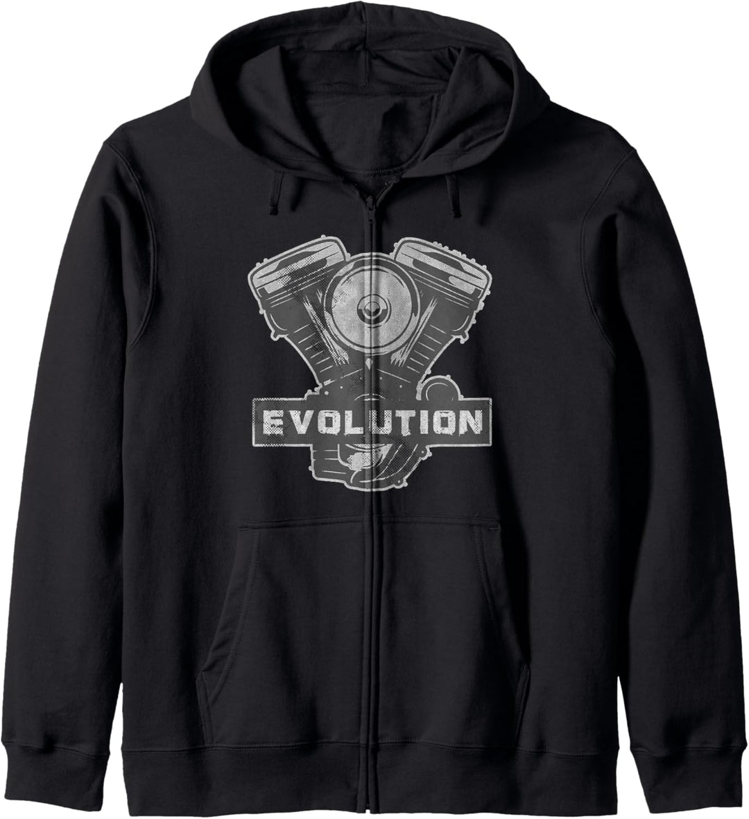 Biker Evolution v2 Motor Vintage Motorcycle Gear VTwin Kapuzenjacke