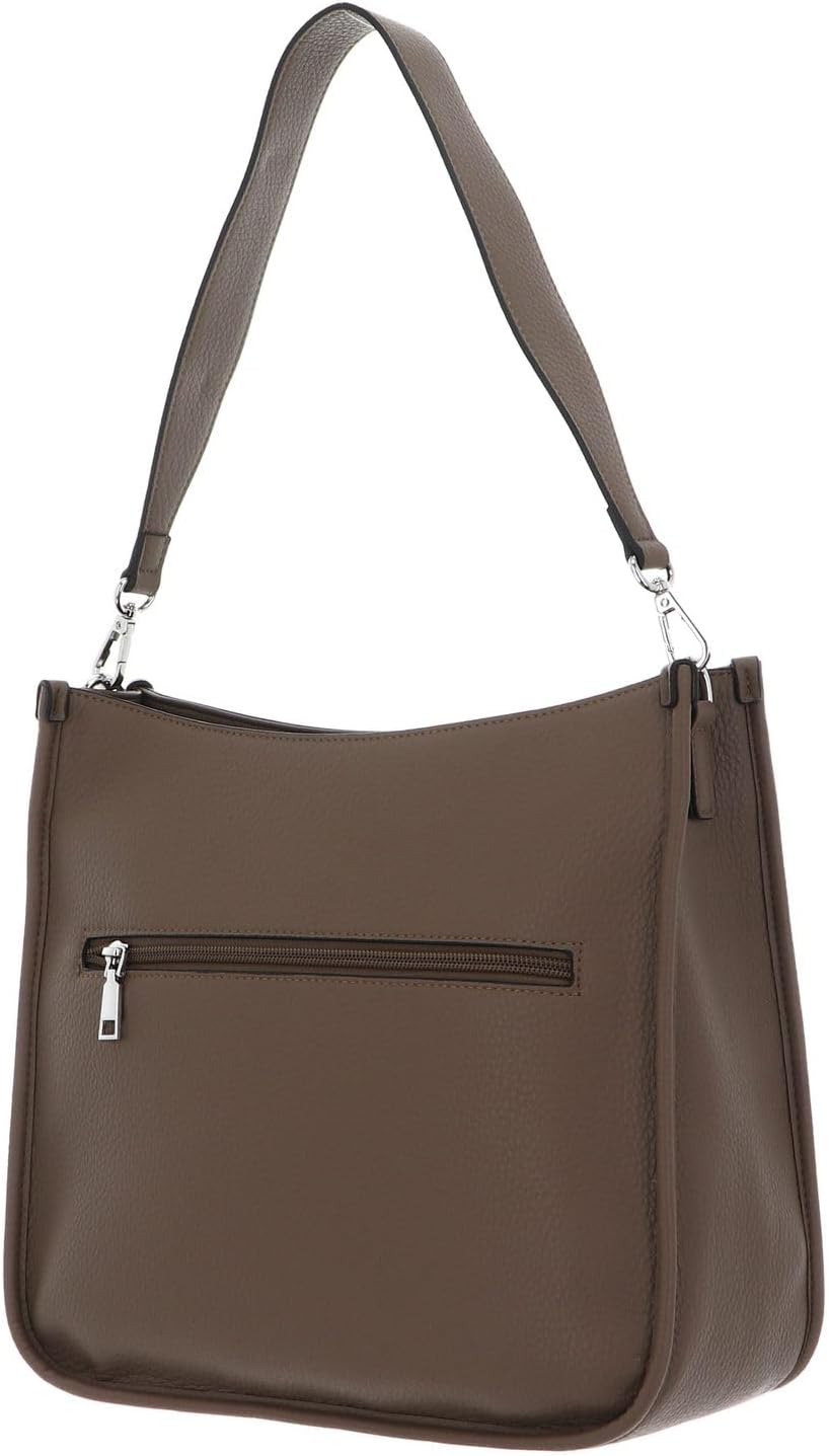 Seidenfelt Dale - Hobo Schultertasche 31 cm Almond Grey, Almond Grey