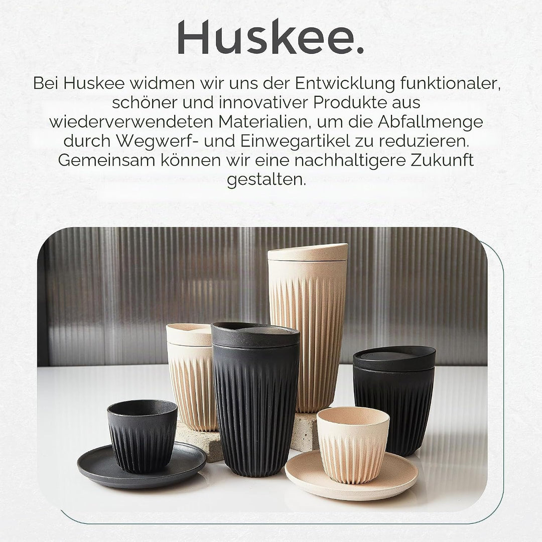 Huskee Tasse + Deckel, Anthrazit (237 ml) Anthrazit 1 Count (Pack of 1), Anthrazit 1 Count (Pack of