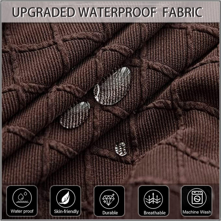 SHENGYIJING 1/2/4/6 PCS Diamond Lattice FStretch wasserdichte XL Stuhlhussen für Esszimmer, Spandex