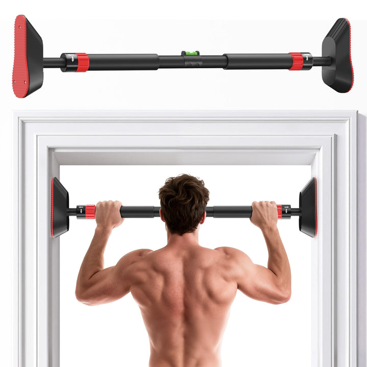 Fokky Klimmzugstange Türrahmen, Reckstange Ohne Schrauben 74-97 cm Ausziehbar, Pull up Bar Tragkraft