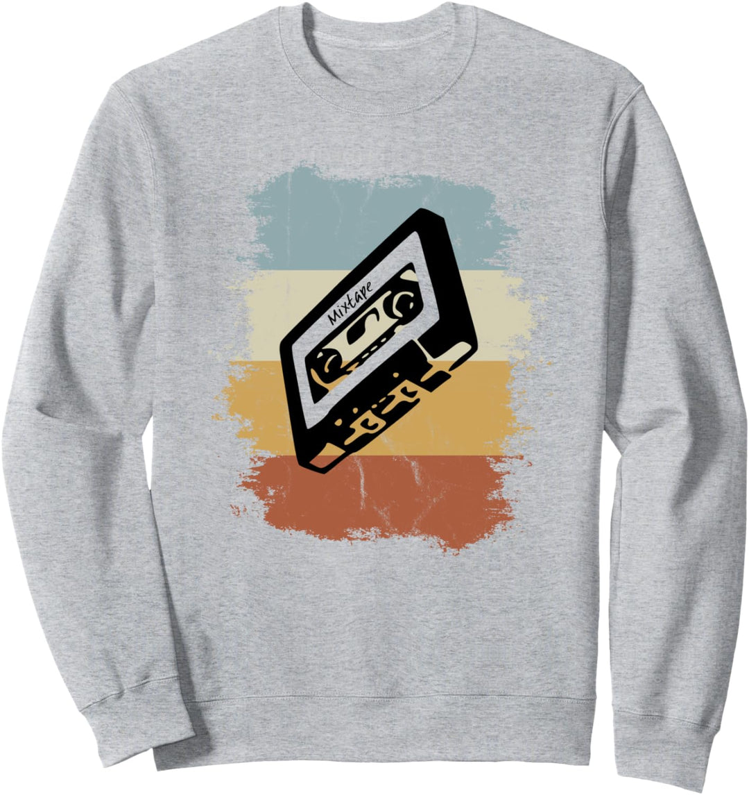 Retro Style Oldschool Tape Kassette Vintage Mixtape Sweatshirt