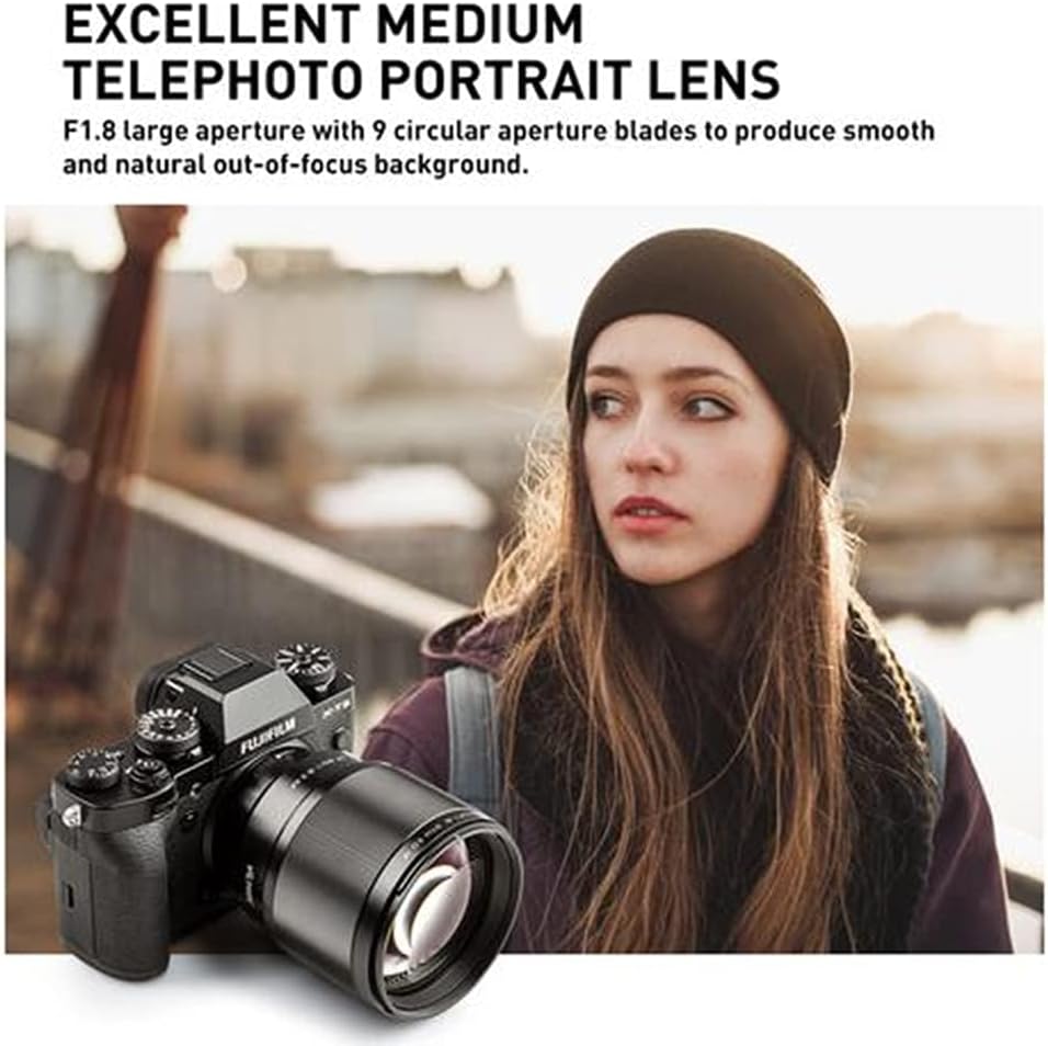 VILTROX 85mm F1.8 XF Objektiv Vollbild Autofokus Portraitkompatibel Mit X-Mount Kamera X-T3, X-T2, X