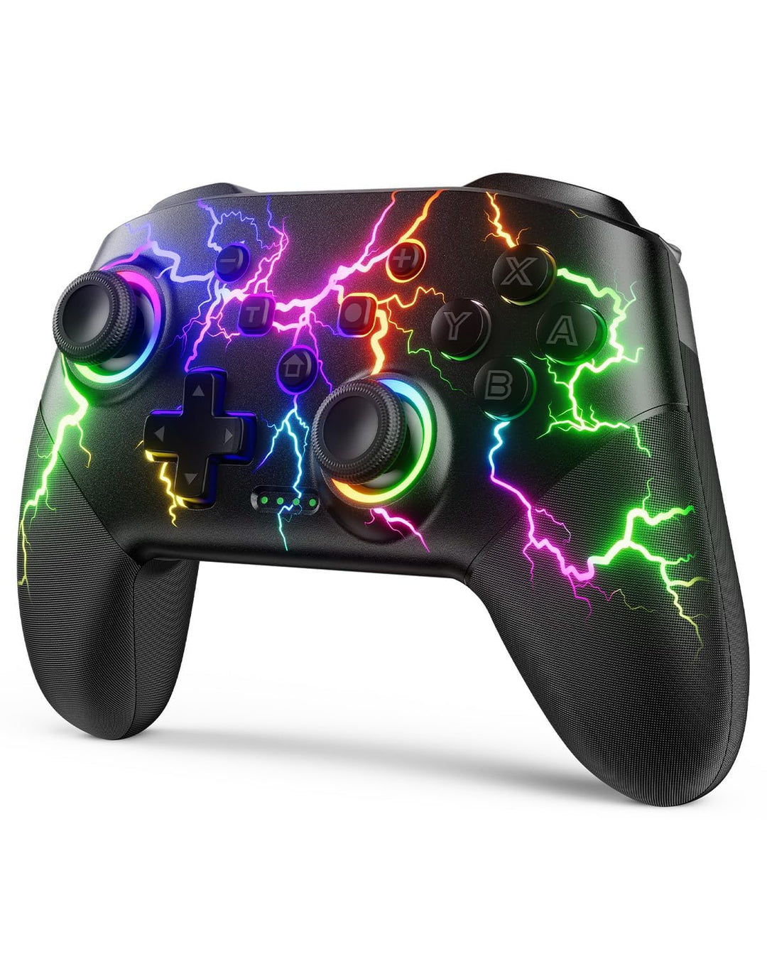 VOYEE Switch Controllers kompatibel mit Switch/Lite/OLED/Windows, 1000mAh Programmierbar RGB Blitz L