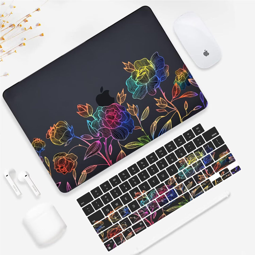 Fancity Hülle Kompatibel mit MacBook Air 13 Zoll 2020 2021 A2337 M1 A2179 A1932, Plastik Hartschale