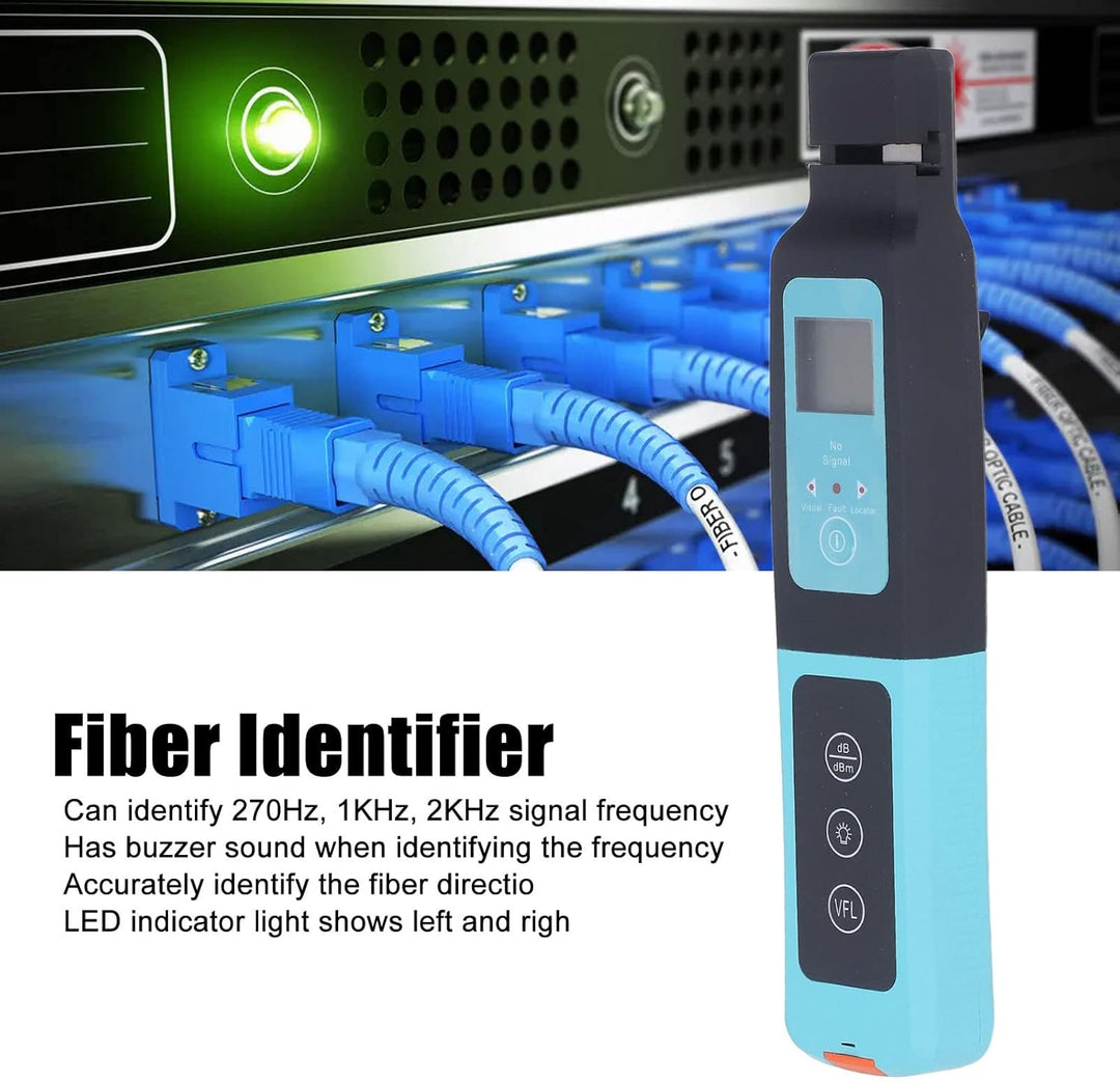 Bewinner Universal Live Optical Fiber Identifier, Handheld Optical Fiber Tester Support 2 Mm, 3 Mm,