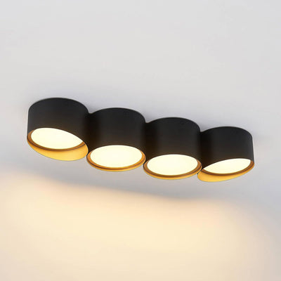 Lindby Deckenlampe 'Kianush' (Modern) in Schwarz aus Metall u.a. für Wohnzimmer & Esszimmer (4 flamm