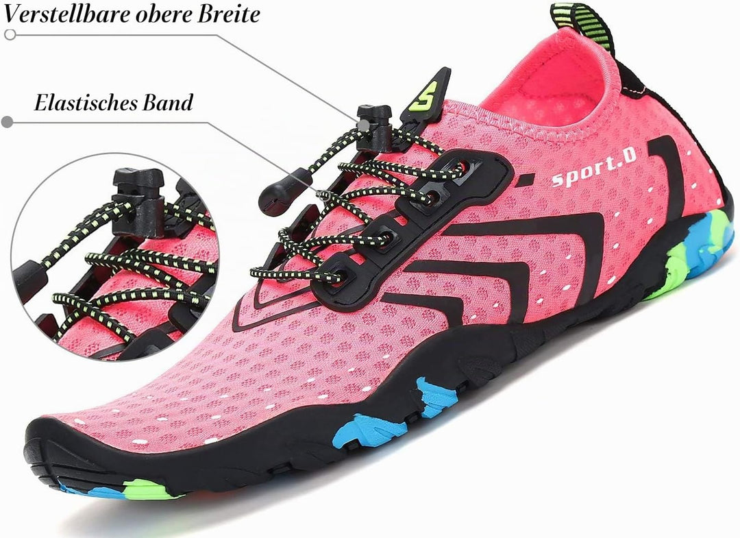 SAGUARO Badeschuhe für Herren Damen - 7/9 Drainagelöcher Schnelltrocknende rutschfest, Gr 35-48 36 E