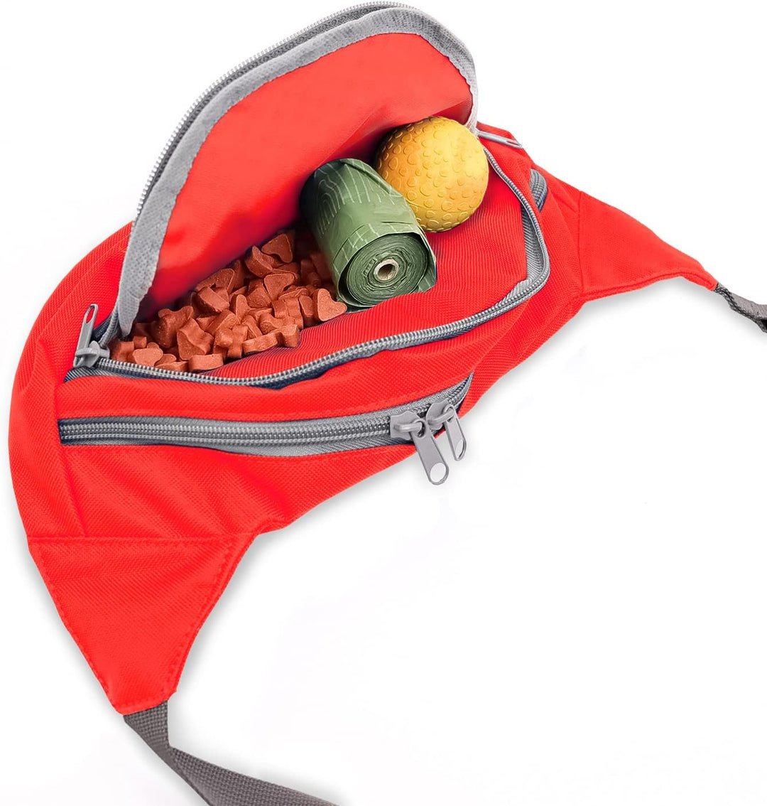 Hundesport Bauchtasche Leckerlie-Tasche mit 2 Herzen, 2 Pfoten und Wunschnamen personalisiert | Hund