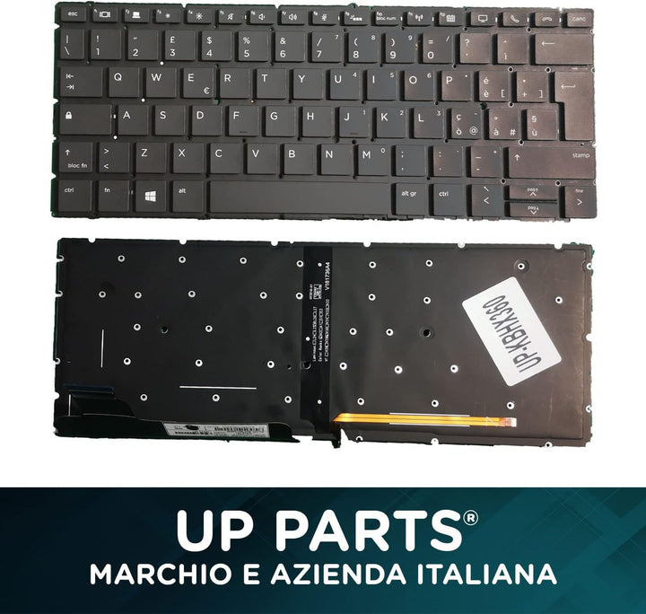 UP PARTS® - Italienisches Unternehmen - Italienische Tastatur für Notebooks HP EliteBook 830 G5, 830