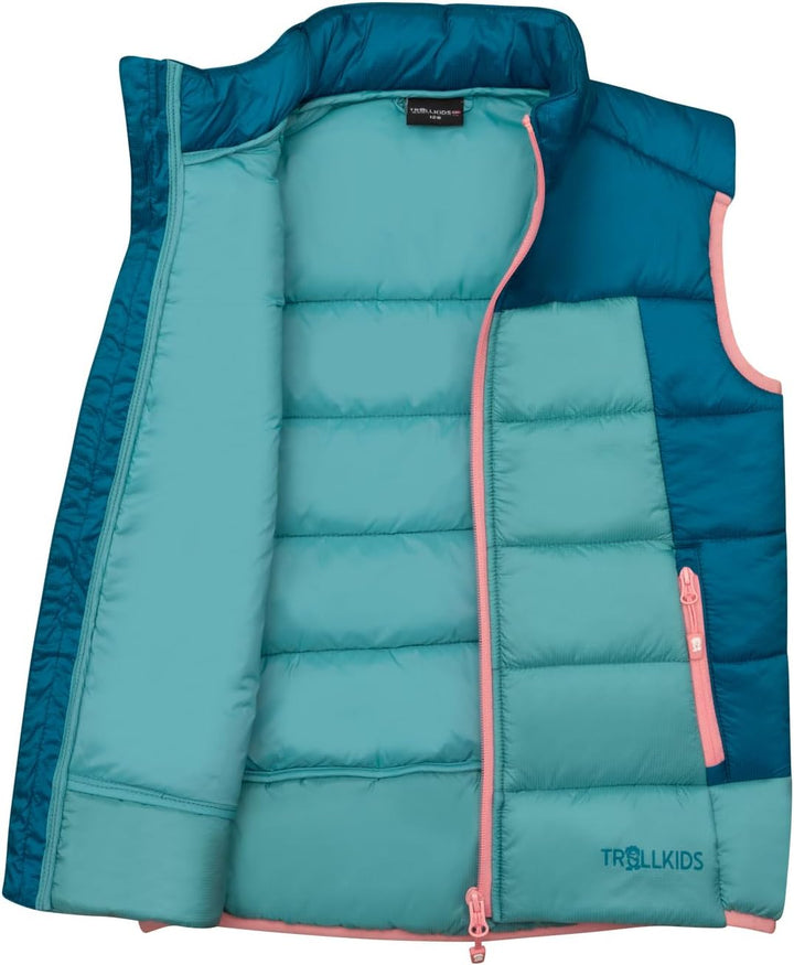 Trollkids Kids Hardanger Vest 92 aqua haze, 92 aqua haze