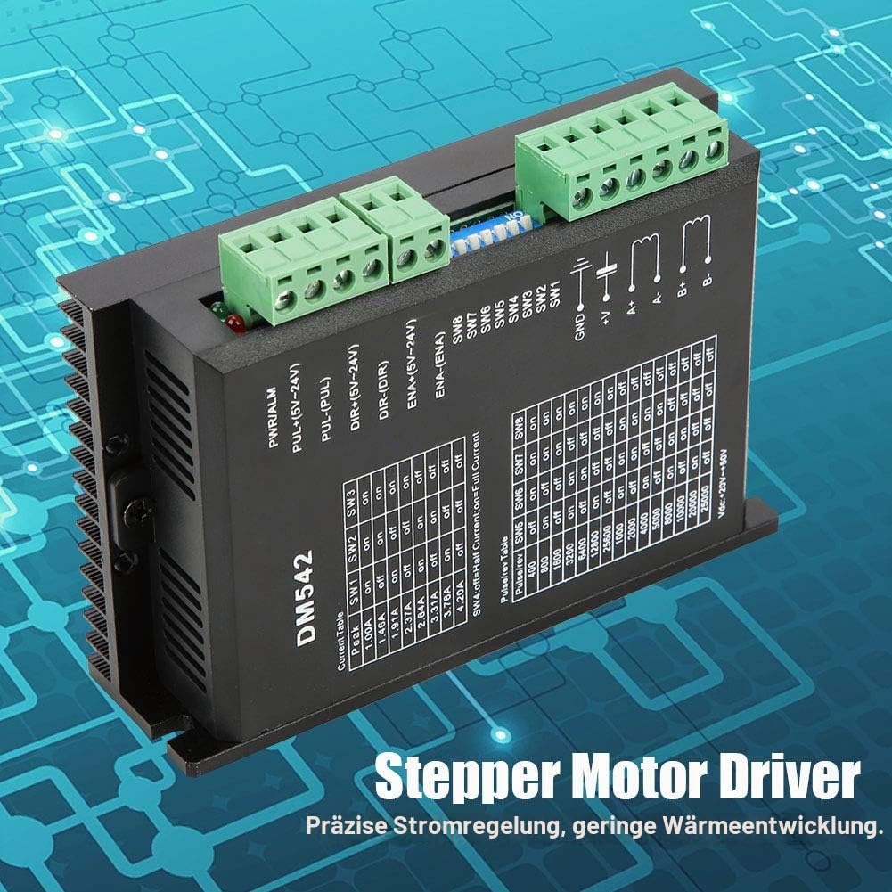 Stepper Treiber, Dm542 2 Phasen Schrittmotortreiber Dc 18-48v 57/86 Stepper Motor Driver Peak 4.2a