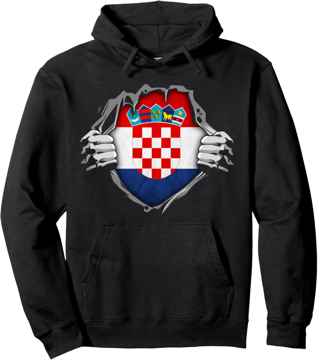 Kroatien Patriotische Kroatische Nationalflagge Pullover Hoodie