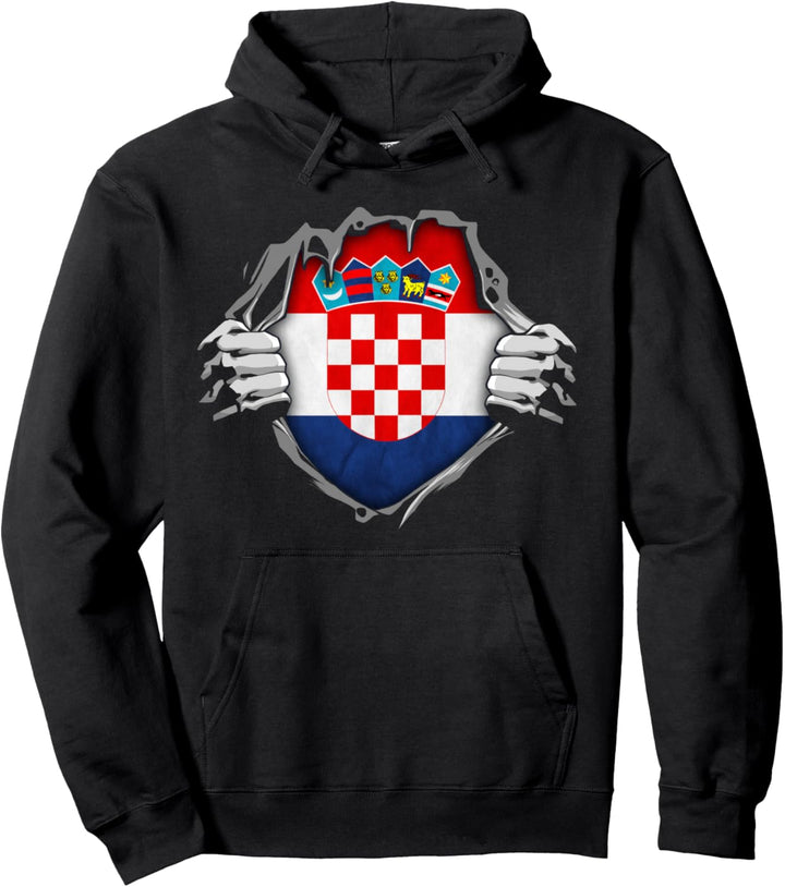 Kroatien Patriotische Kroatische Nationalflagge Pullover Hoodie