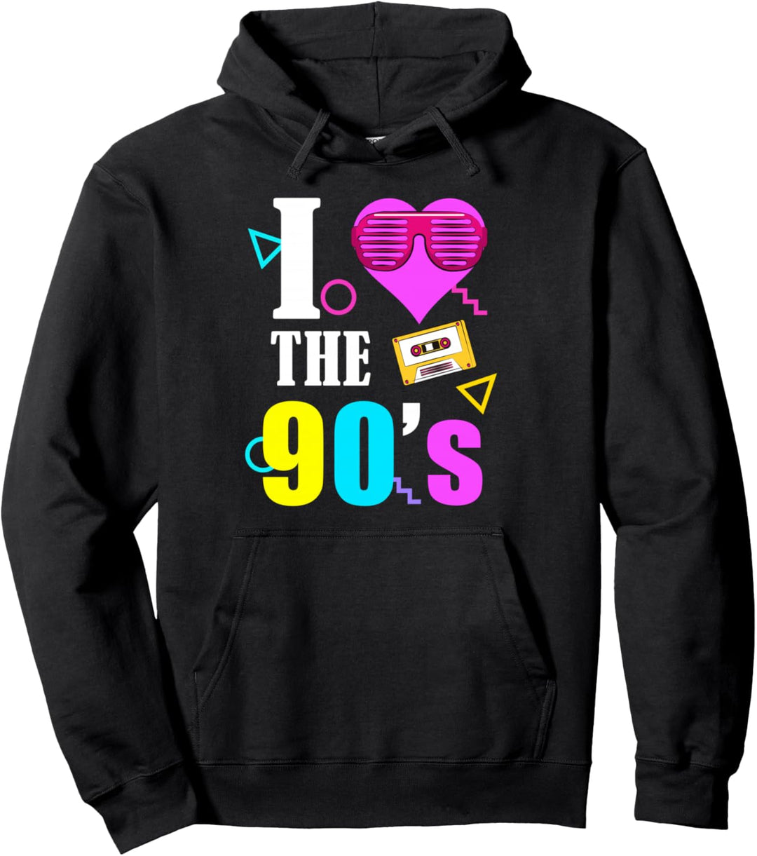90er Jahre Retro Motto I love 90's Pullover Hoodie