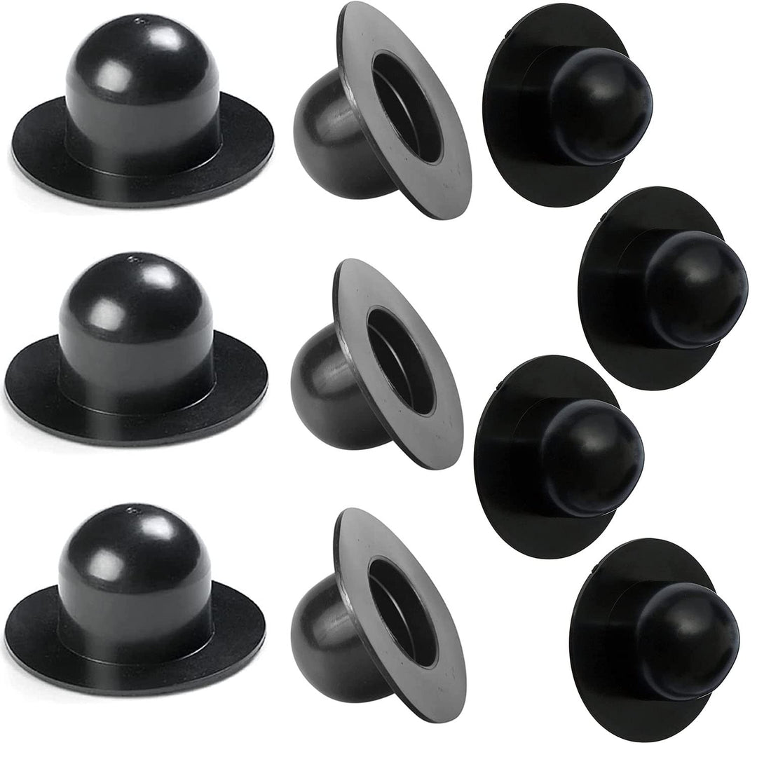 MEISO 10 Stück Intex Pool-Stöpsel für Pool-Filterpumpe, kompatibel mit Intex Pool (schwarz)