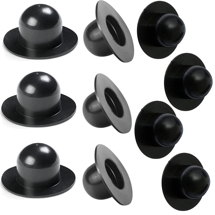 MEISO 10 Stück Intex Pool-Stöpsel für Pool-Filterpumpe, kompatibel mit Intex Pool (schwarz)