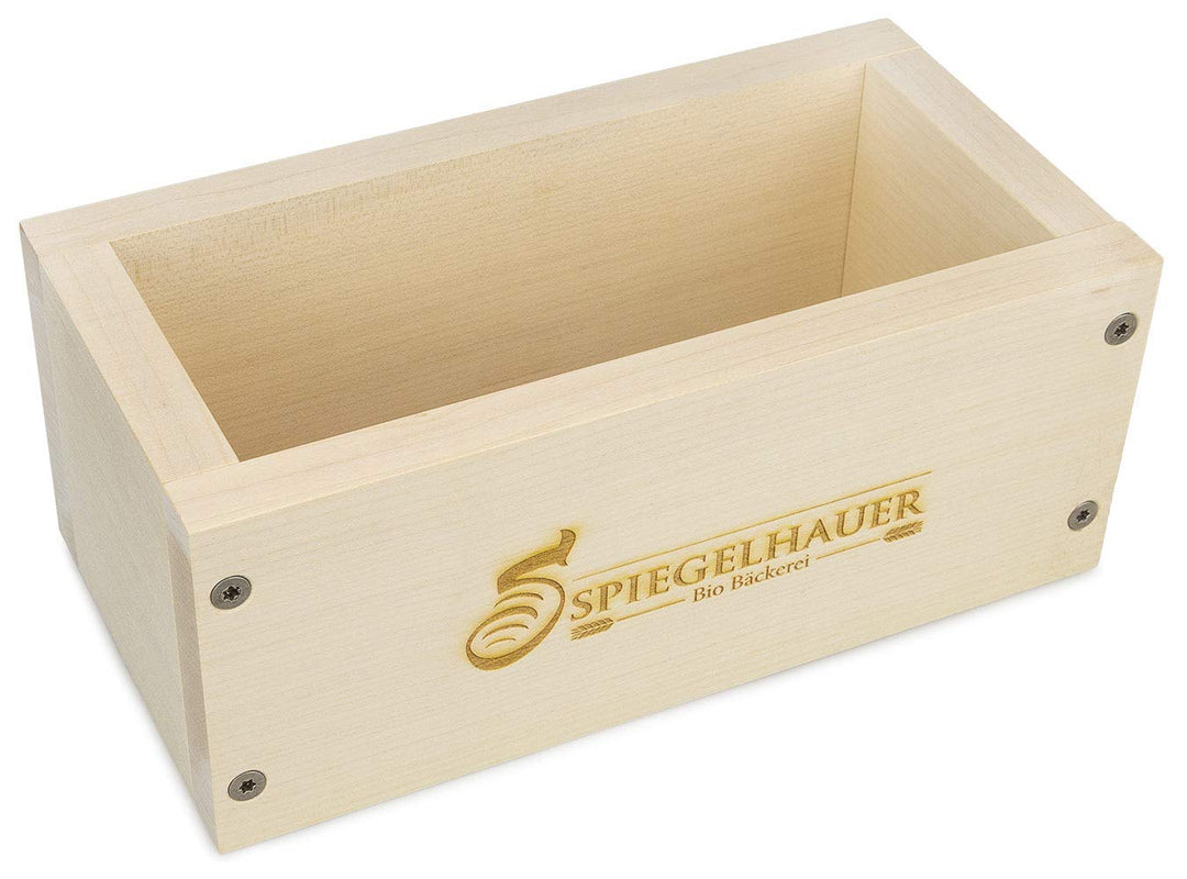 Bäckerei Spiegelhauer Brot Backrahmen Brotbackform Ahornholz Holzbackform für Brot ohne Backpapierei