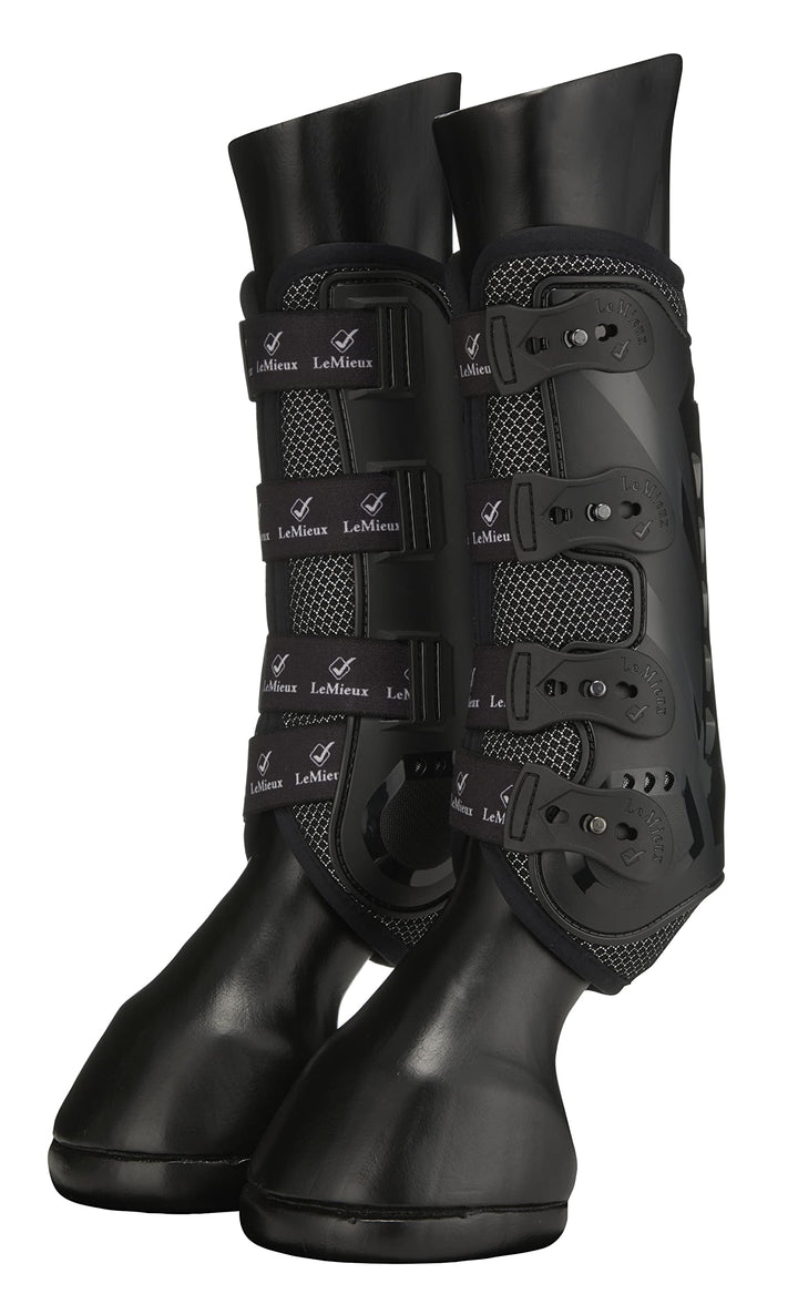 LeMieux Ultra Mesh Gamaschen Snug Boots Hind weiss L Schwarz, L Schwarz