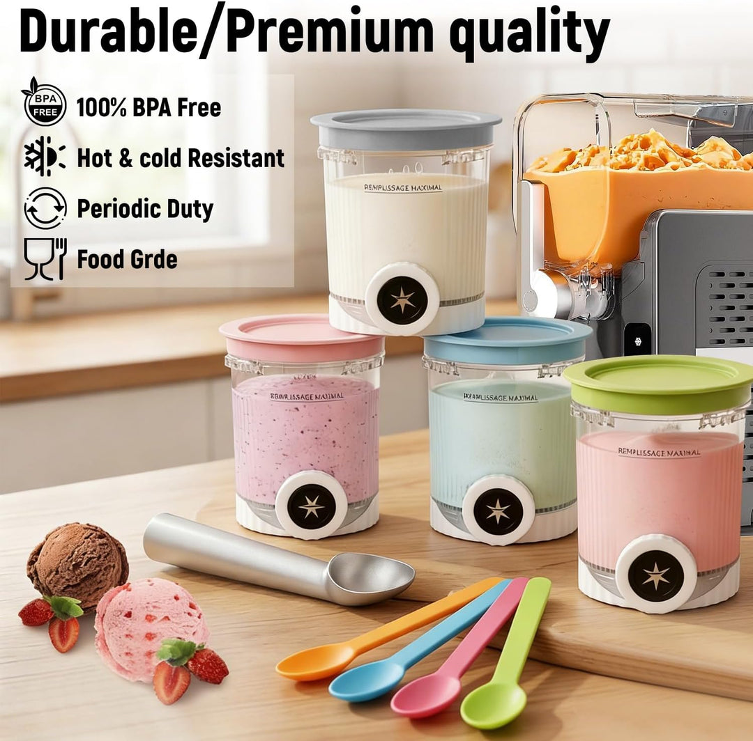 Behälter Kompatibel mit Ninja Swirl CREAMi,für Ninja CREAMi Eiscreme und Softeismaschine, 2 Stück Be