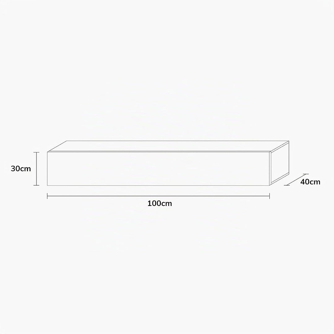 Wuun® TV-Lowboard Somero I 100cm bis 360cm I TV-Schrank & Hängeschrank für Wohnzimmer I Verschiedene