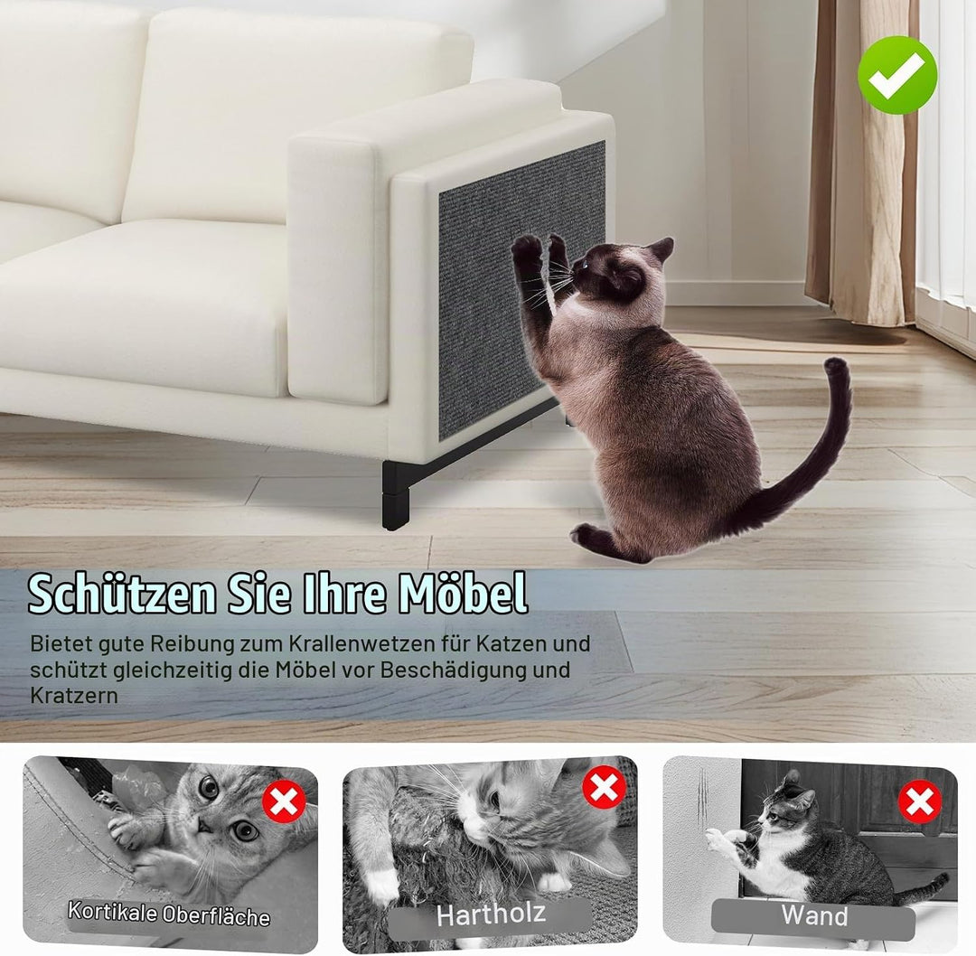Kratzteppich selbstklebend Kratzmatte Katze Sofa Kratzbretter Katze Wand Kratzbrett Katzen Katzenwan