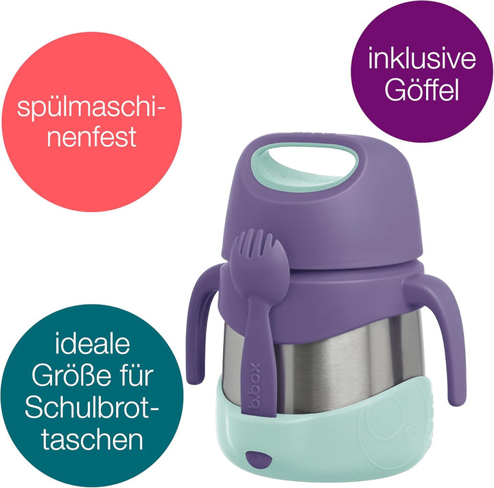 b.box Isoliertes Lebensmittelglas, isolierter, doppelwandiger Edelstahl-Lebensmittelbehälter mit Löf
