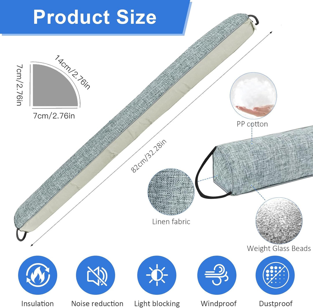 Zugluftstopper für Türen - 82cm Schwerer Tür Zugluftstopper Windstopper, Türluftstopper für Schutz,