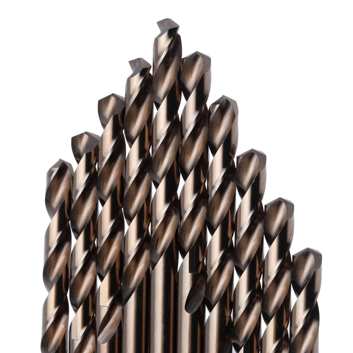 Kobalt-Metall-Bohrer von Keple 3 mm 10 Stück - Kobalt-Hartmetallbohrer für Gehärteten Stahl, HSS-Met