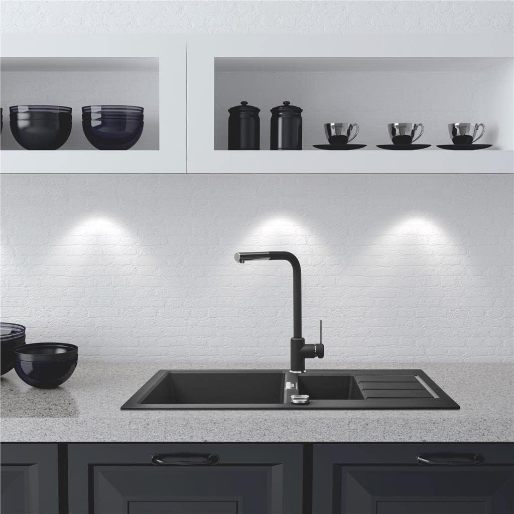 Franke Sirius Side Küchenbatterie 115.0476.827 , Chrom/Onyx, Chrom/Onyx