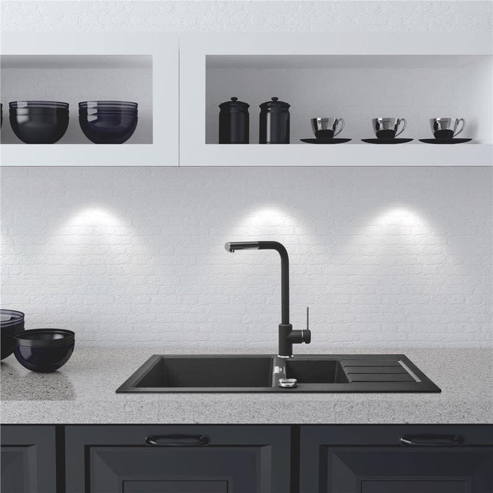Franke Sirius Side Küchenbatterie 115.0476.827 , Chrom/Onyx, Chrom/Onyx