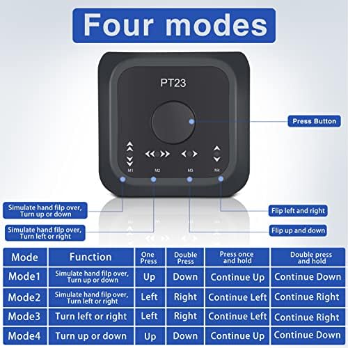 Bluetooths Foot Page Turner Pedal, Wireless Multimedia Controller Key Switch für Android IOS, Type C
