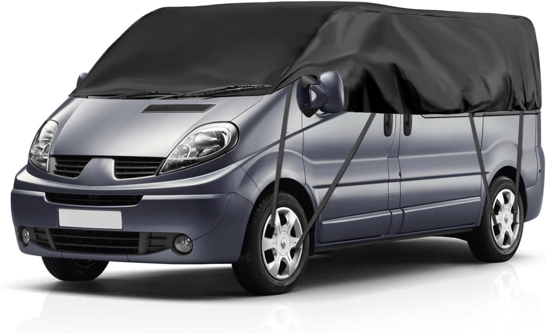 Autoabdeckung Wasserdicht Ersatz für Renault Trafic 2010-2025 LWB, Halbgarage, Autohülle Autoplane,