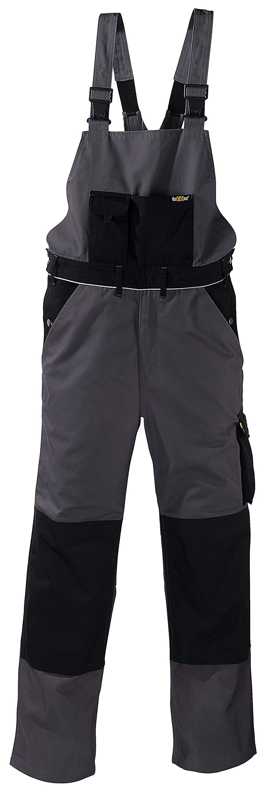 teXXor 2-in-1 Arbeitsbundhose Canvas 320 mit Cordura, verstärkt khaki 29, 20-008337-30 Grau 30, Grau