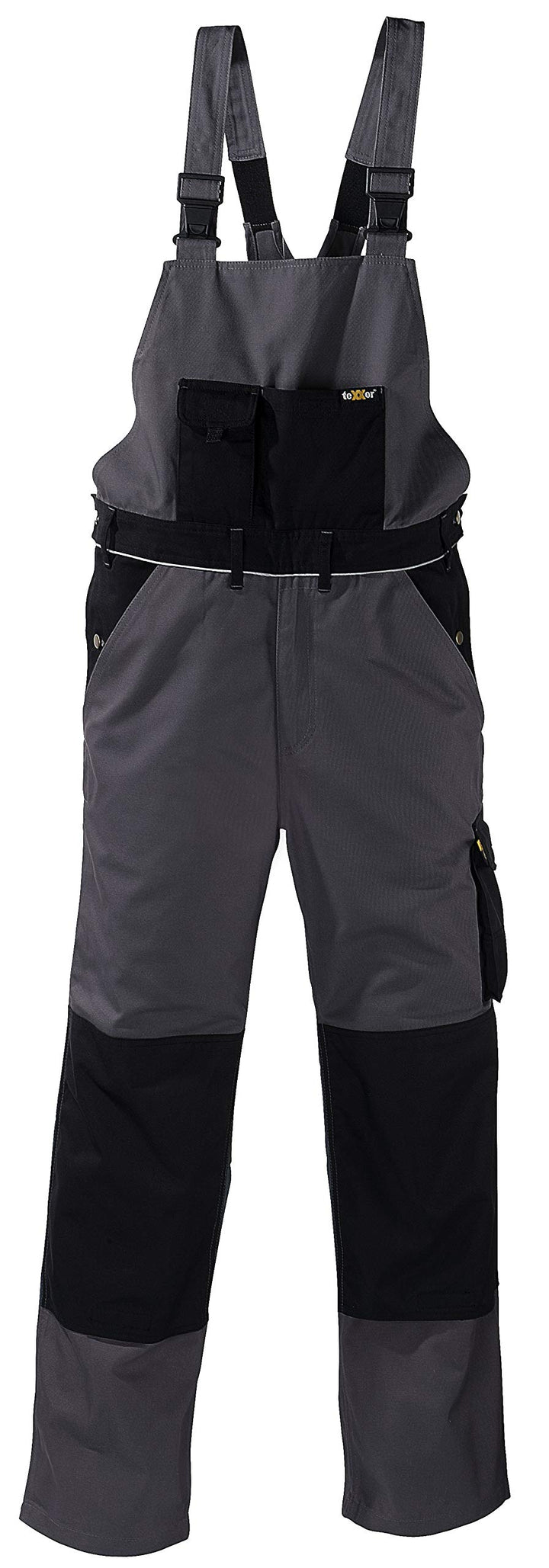 teXXor 2-in-1 Arbeitsbundhose Canvas 320 mit Cordura, verstärkt khaki 110, 20-008337-24 Grau 24, Gra