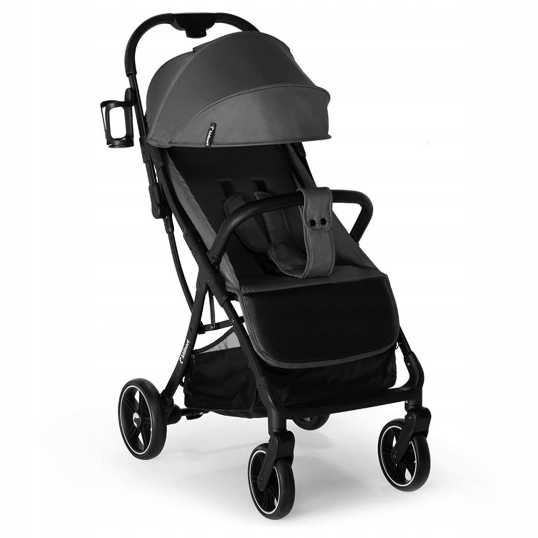 Fjällräv Buggy Kinderwagen bis 22 kg, Leicht, Einhand-Faltbar, 4-fach Verdeck mit Fenster, 360° Gel-