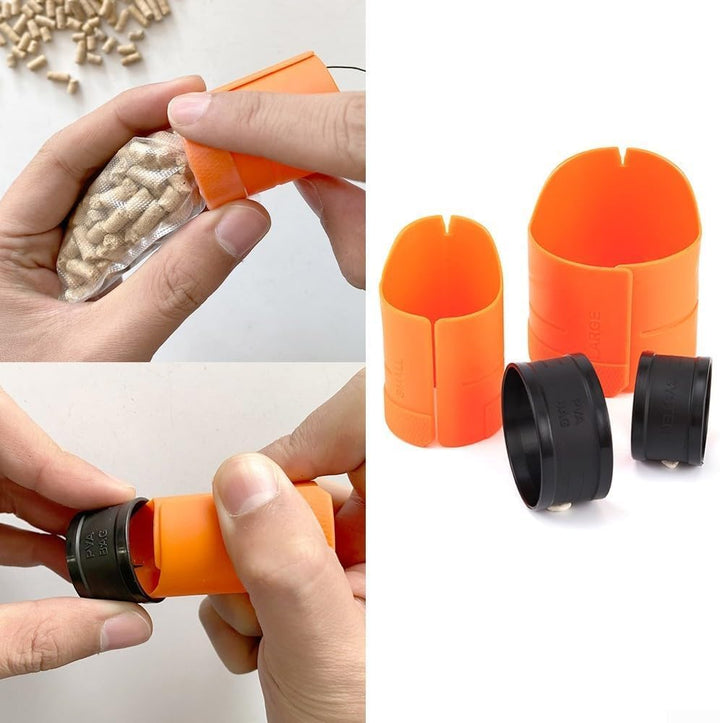 1 Set PVA-Beutel-Nachfüllset, PVA-Beutel-Angelset, PVA-Beutellader zum Karpfenangeln, Anti-Rutsch, f