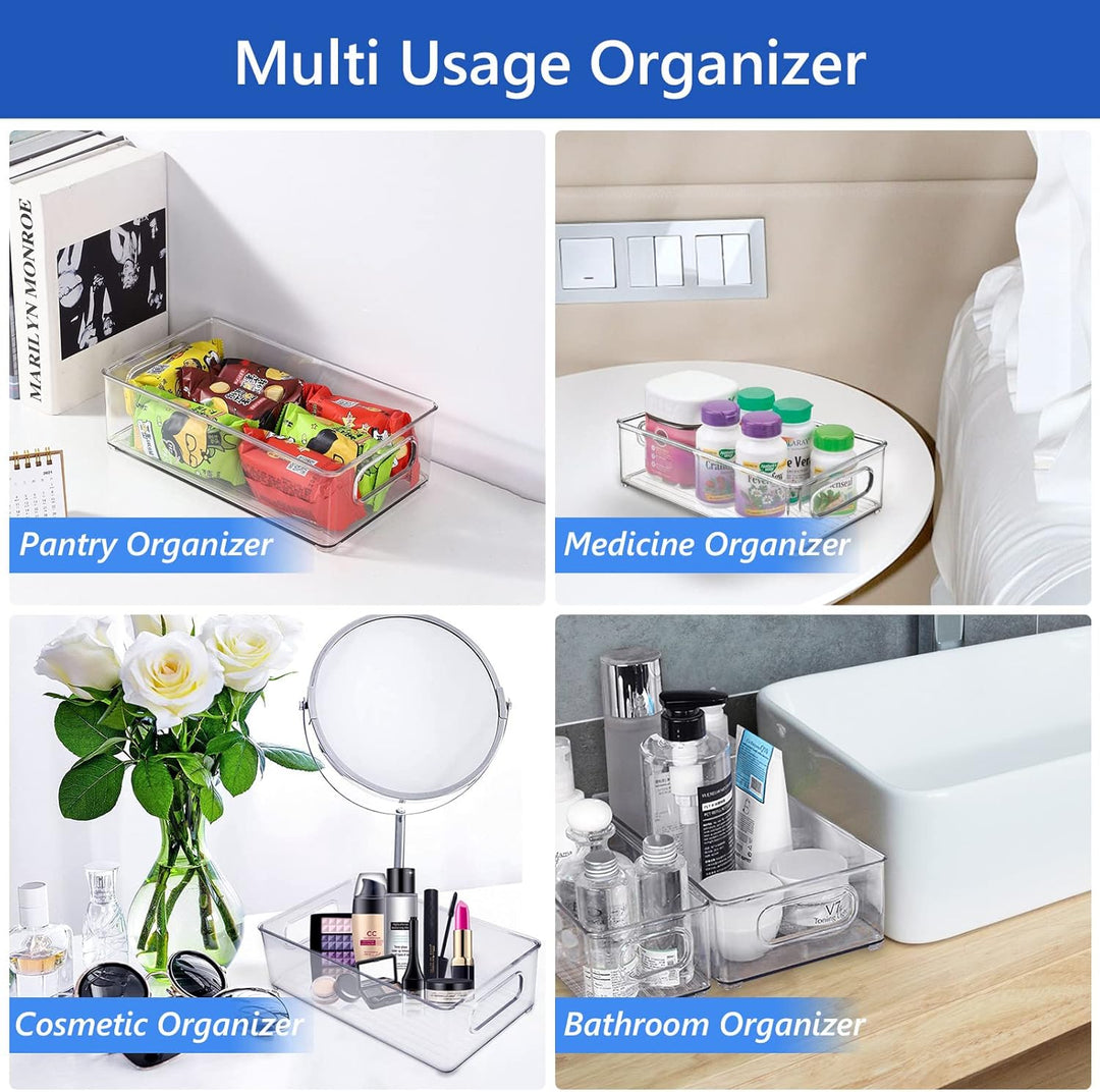 Diwoker Kühlschrank Organizer Stapelbar, Aufbewahrungsbox Küche Organizer, Speisekammer Vorratsbehäl