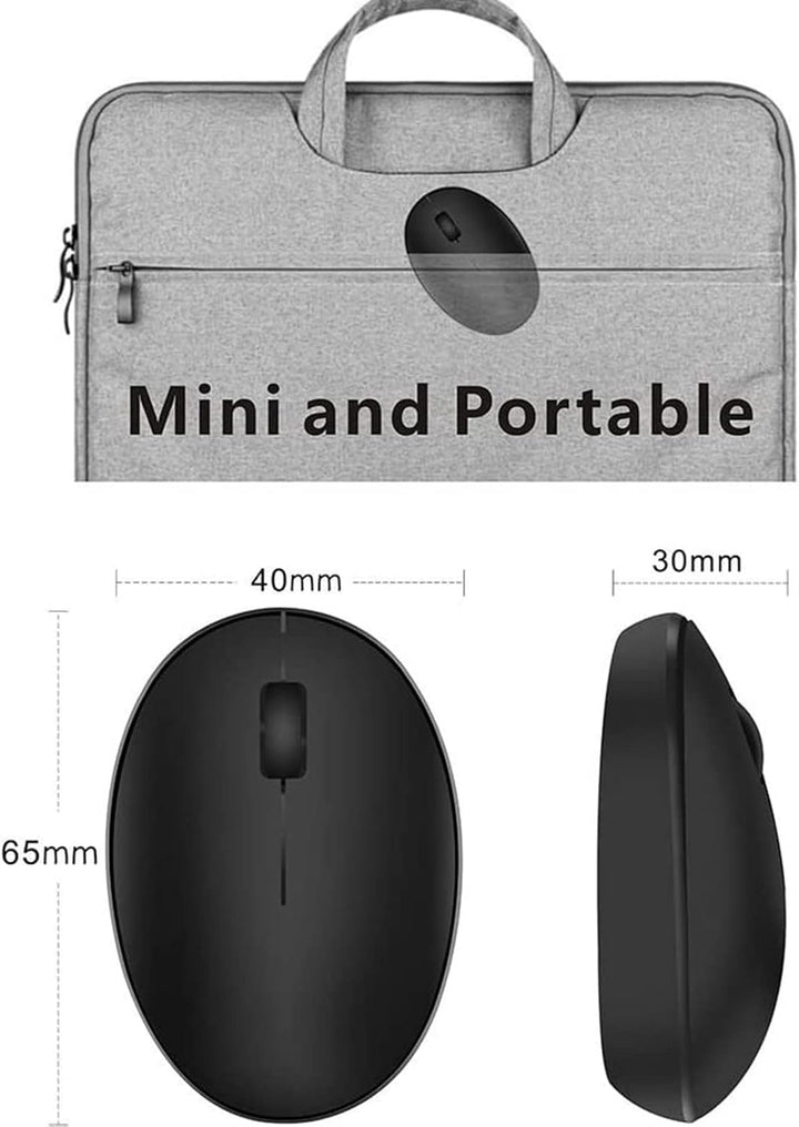 Uiosmuph Mini Kleine Maus Kabellos Wiederaufladbar Computer Maus, 2.4GHz Optische Travel Silent Maus