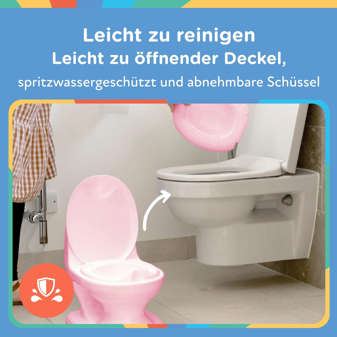 Nuby - My Real Potty - Baby-Töpfchen für Töpfchentraining – Töpfchen für Kinder mit Spülgeräusch & B